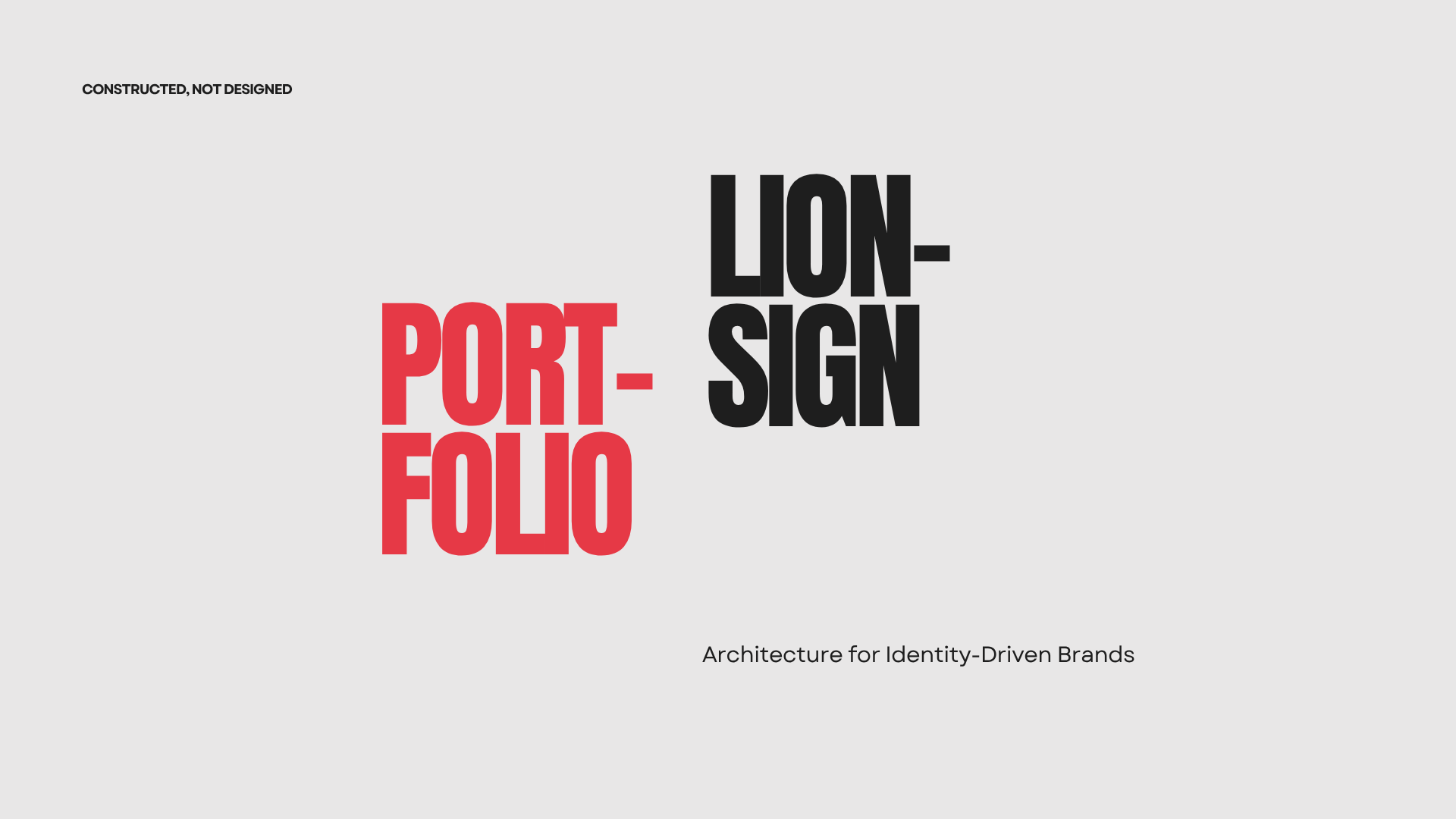 Lionsign portfolio slide 01